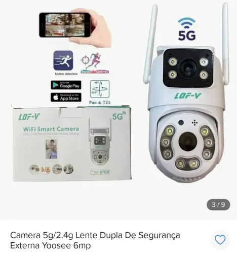 Câmera de segurança wi fi  5gh  auta qualidade 