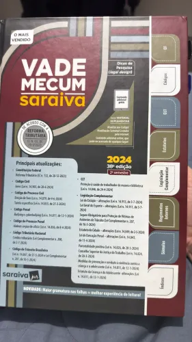 Vade Mecum Saraiva 2024 - 38ª edição (2º semestre)