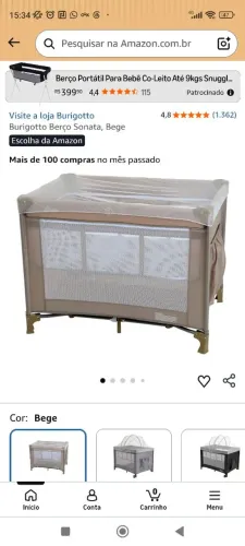 Berço camping