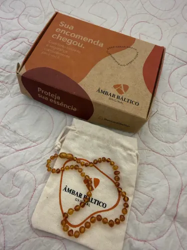 Vendo colar âmbar original