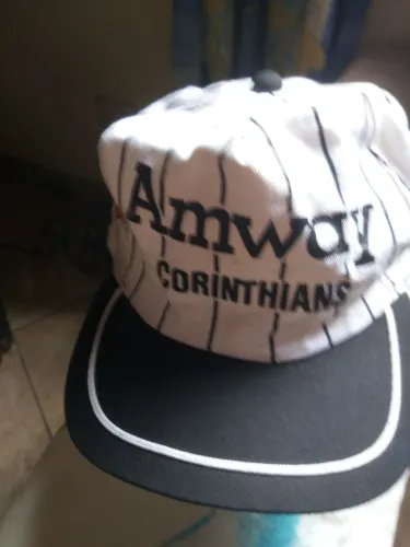 Boné Corinthians/Amway Basquete 1996 time que jogou Oscar Schmidt