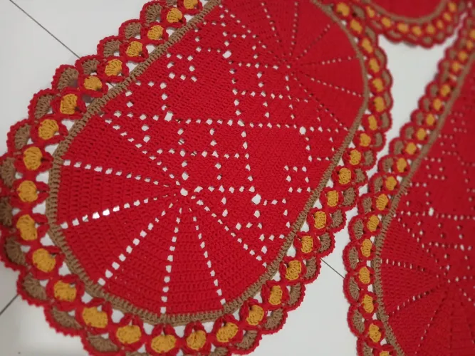 Conjunto em croche para cozinha