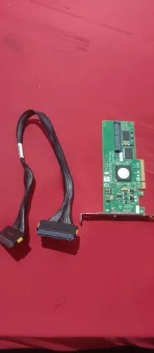 Kit placa controladora de armazenamento+ 2 cabos originais HP para servidores