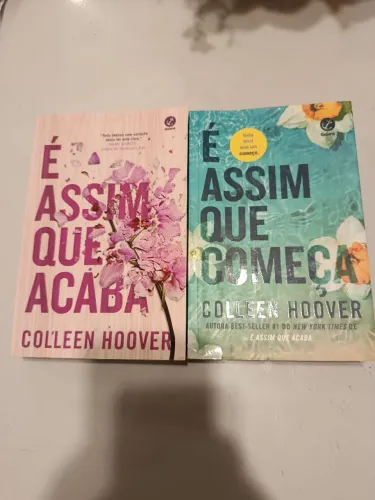 Livros Colleen Hoover - É Assim que Acaba + É Assim que começa ( Seminovos )