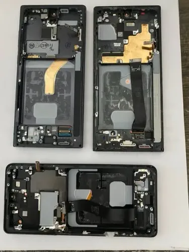 lote com 3 telas samsung para troca de vidro s22 ultra , note 20 ultra e s21 ultra