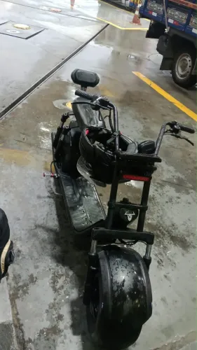 Moto scooter elétrica citycoco preta 3.000w