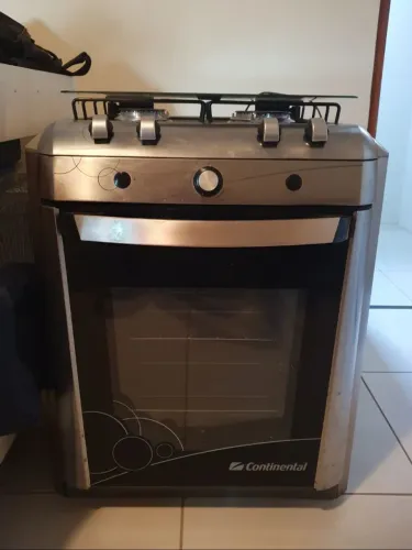 Fogão de embutir Continental 4 bocas em Inox