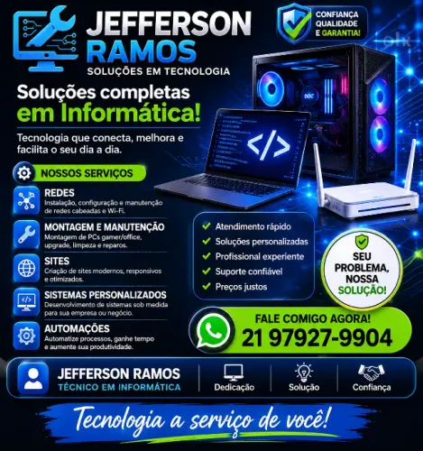 TÉCNICO DE INFORMÁTICA | REDES | SITES | AUTOMAÇÕES