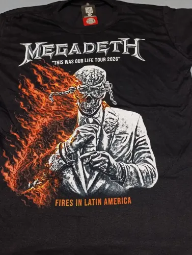 Camiseta Megadeth 2026 tour