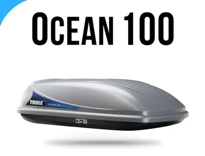 Bagageiro Bauleto Thule Ocean 100 - Acompanham travessas Thule com chave.