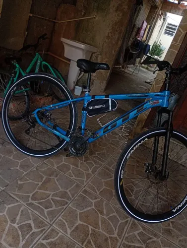 Bicicleta GTI aro 29 pneu refletivo, bolsa Shimano, aceito rolo em iPhone 13 pra cima !!!!
