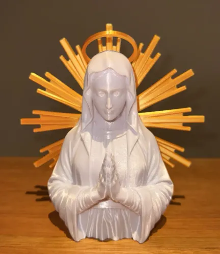 Virgem Maria em impressão 3D 22 cm