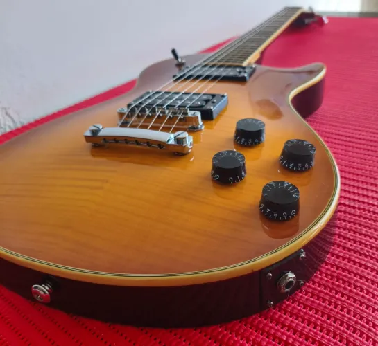 Guitarra Les Paul Washburn WINDLX Deluxe  Flame Sunburst