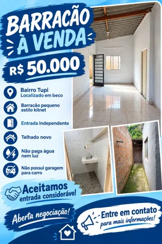 VENDE-SE BARRACÃO URGENTE