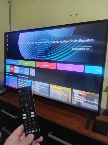 Smart TV LG 43p 4K, VRR, ALLM 43UA7500PSA, Wi-Fi, Bluetooth, HDR10, Alexa, AirPlay2, WebOS