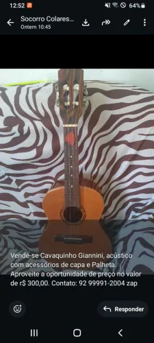 Cavaquinho semi novo 