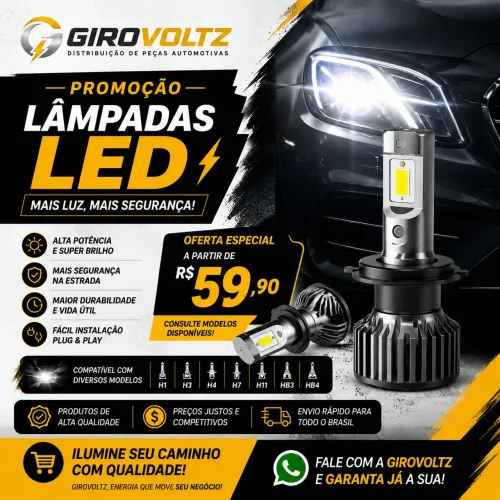 Lâmpadas de Led Automotiva