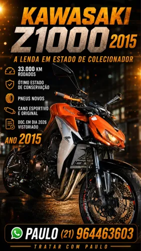 VENDO MOTO Z 1000 ano 2015