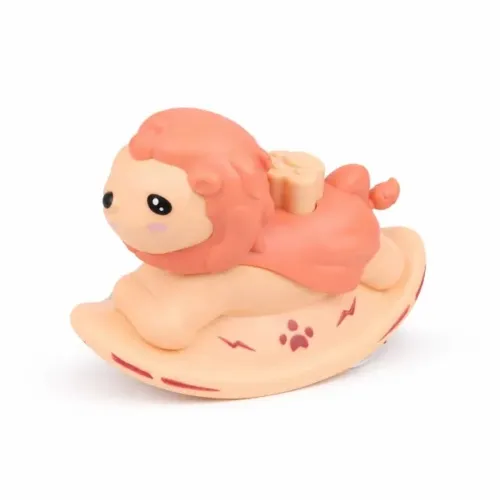Animais Leão no Skate de dar corda infantil dia das crianças anda sozinho sem pilha.