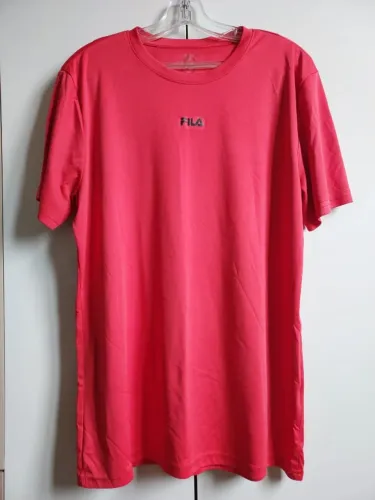 Camiseta Fila Original Vermelha Dry Fit Tam G