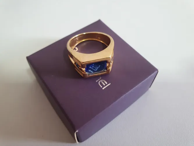 Anel Masculino Rommanel Banhado a Ouro 18K - Tamanho 24