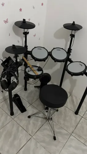 Bateria eletrônica voik completa