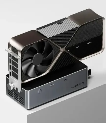 AOOSTAR Dock AG02 EGPU com fonte de alimentação de 800 W, portas OCuLink + Thunderbolt 4