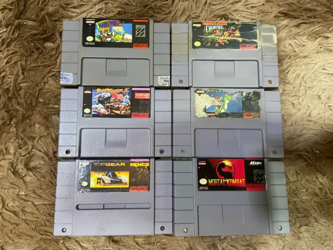 Fitas de super Nintendo