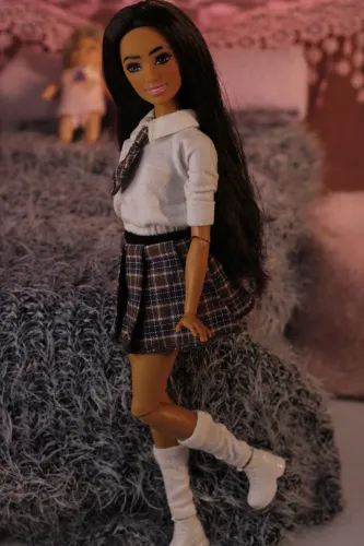 conjunto para barbie estilo dorama academy fofo e estiloso