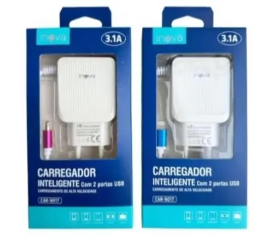 Promoção 2 carregador v8 por 35,00