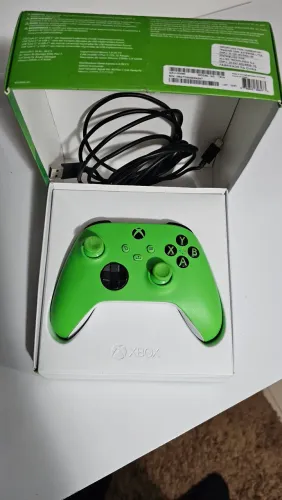 Controle Xbox séries na caixa+ cabo 3 metros
