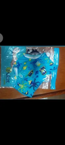 Blusa de banho proteção uv tamanho  1 ano
