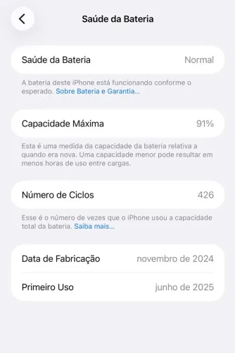 iPhone 16 Pro Max 256g seminovo