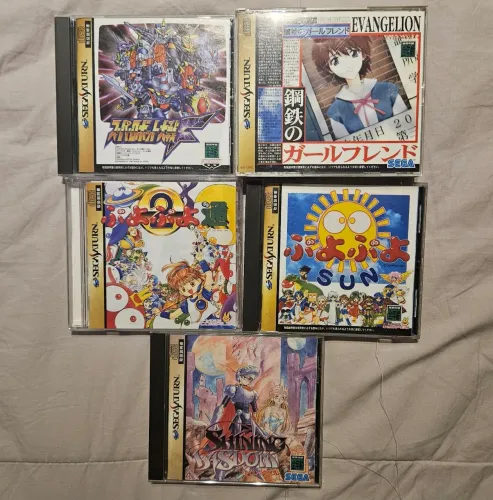 Lote de 6 Jogos Sega Saturn japoneses