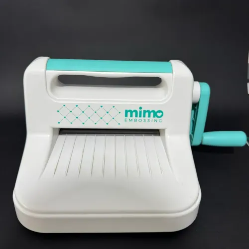 Máquina de Emboss Mimo + 10 Pastas de Emboss - Excelente Estado