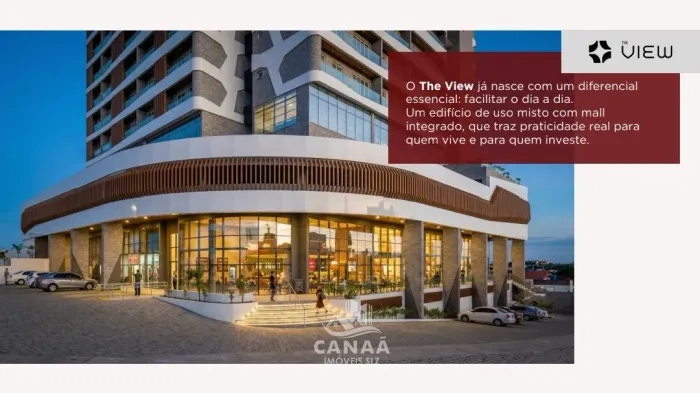 Lançamento no Calhau - Ed. The View - Aptos com 2 quarto - 69,64m² - Varanda