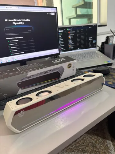 Mini Sound Bar Bluetooth RECARREGÁVEL 20w Potente | NOVO + GARANTIA