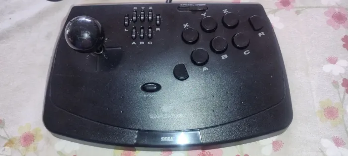 controle arcade sega saturno