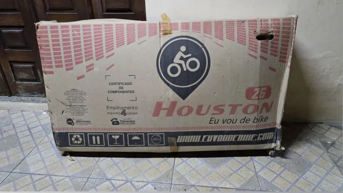 Bicicleta Houston Foxer Hammer Aro 26 Vermelha / Nova na cx 