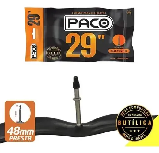 Duas Camara de ar aro 29 PACO