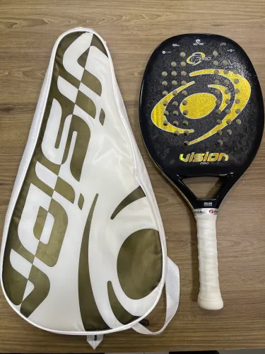 Raquete Beach Tennis Vision F Pro Carbono Forjado