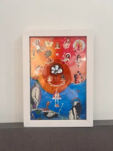 arte enquadrada vidro 