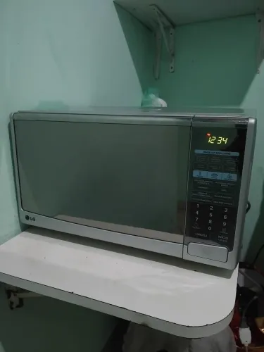 microonda lg espelhado prata funcionando perfeitamente todo bom