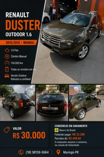 Renault Duster Expression 1.6 Hi-flex 16V Mec. 2015