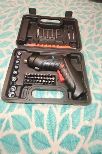 Kit Parafusadeira Doméstica com maleta leve portátil USB Tecarregável-YUMI