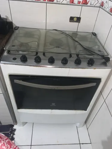 Fogão 5 bocas usado bom estado gás encanado