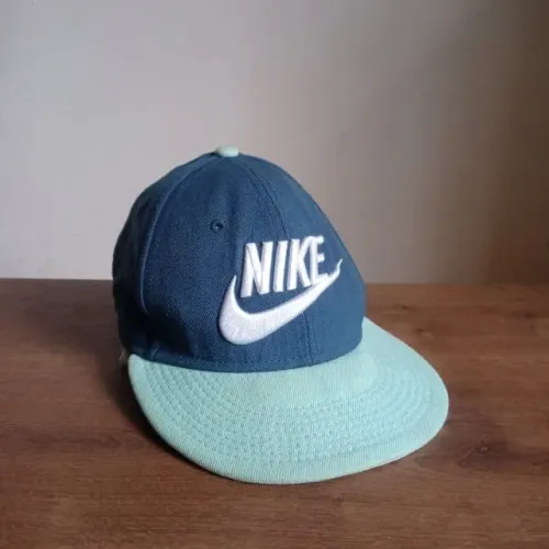 Boné nike original true snapback aba reta azul e verde água