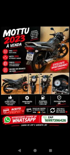 Vende se mottu zera pneus novos revisado