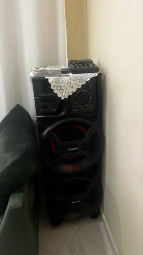 Caixa Som Bluetooth Amplificada Amvox Aca 1501 Pesadao 1500w