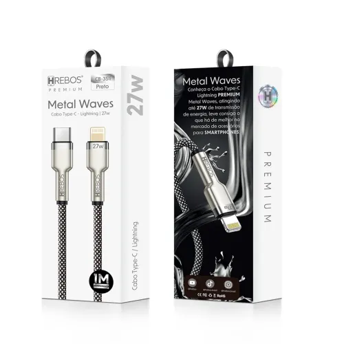 Cabo Turbo Metal Waves Type-C - Lightning | 27w 1m